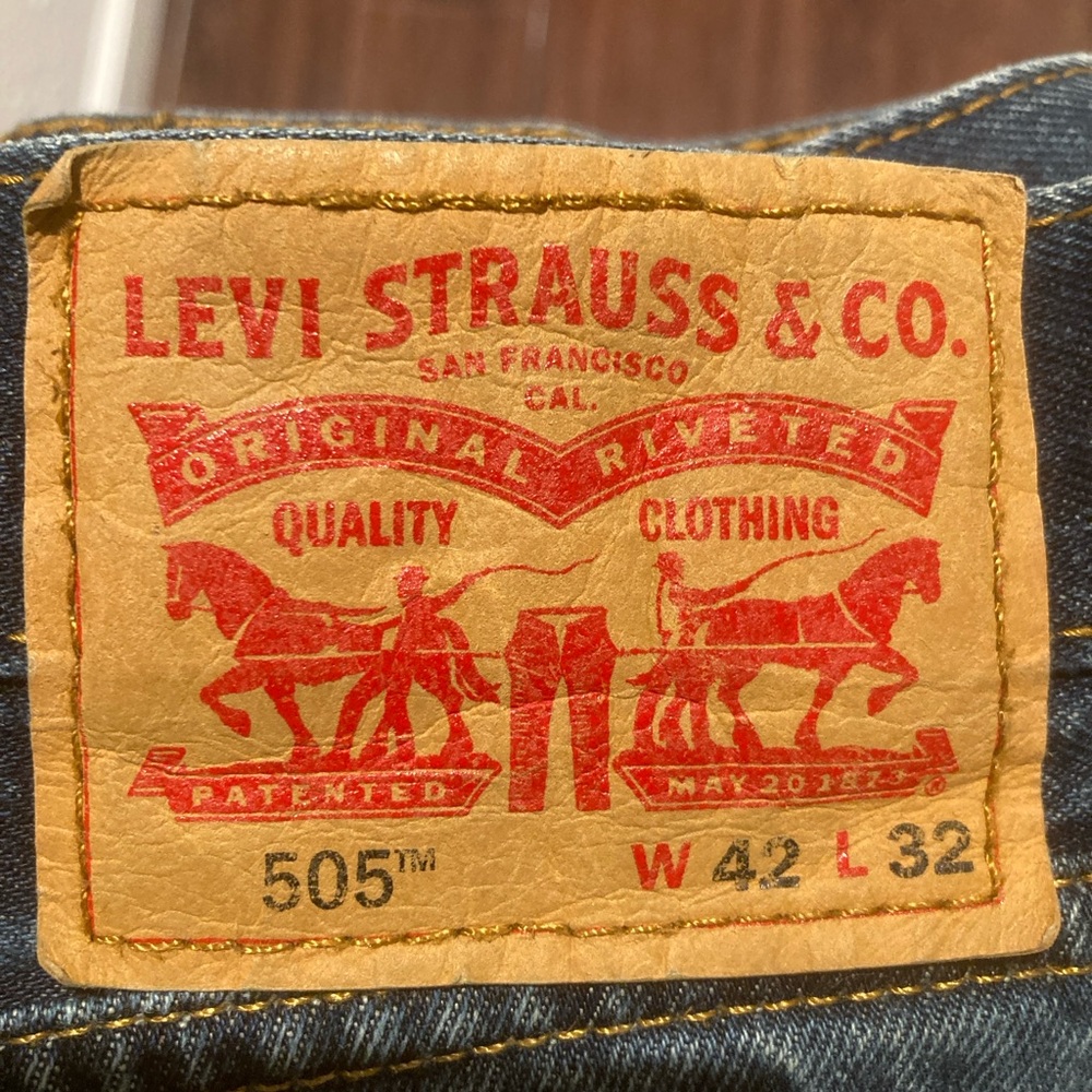 3 Pair-Levi's Classic Straight Fit Jeans - 42” x 32”. 3 Pair.